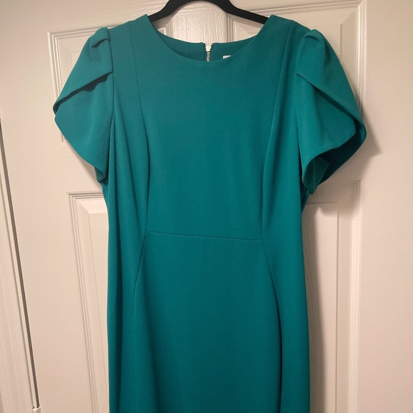 Calvin Klein Dresses & Skirts - Calvin Klein Green Dress 14